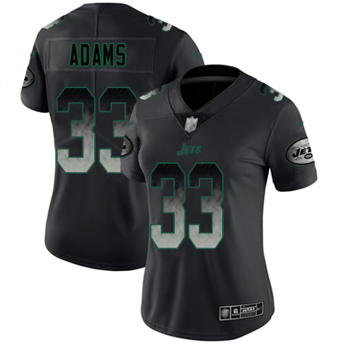 New York Jets Limited Black Women Jamal Adams Jersey NFL Football #33 Smoke Fashion->youth nfl jersey->Youth Jersey